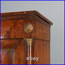 Secrétaire Ancien Empire Noyer Bronze Italie du XIXe Siècle Original