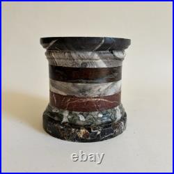 Socle Marbre Statues Bronze Italie Grand Tour Antiquité XIXe Siècle Marqueterie