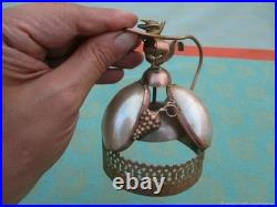 Sonnette Clochette ancienne domestiques en bronze nacre XIXe siècle