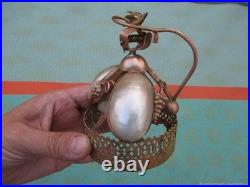 Sonnette Clochette ancienne domestiques en bronze nacre XIXe siècle