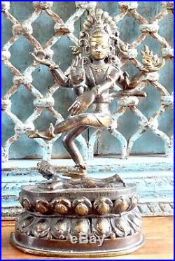 Statue Hindou en bronze déesse Shiva, Inde XIXe siècle