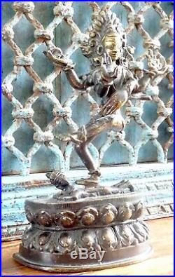 Statue Hindou en bronze déesse Shiva, Inde XIXe siècle