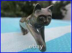 Statuette Ancienne Sculpture Miniature Petit Chat Bronze XIX éme siècle Statuette Ancienne Sculpture Miniature Petit Chat Bronze XIX éme siècle