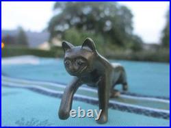Statuette Ancienne Sculpture Miniature Petit Chat Bronze XIX éme siècle Statuette Ancienne Sculpture Miniature Petit Chat Bronze XIX éme siècle
