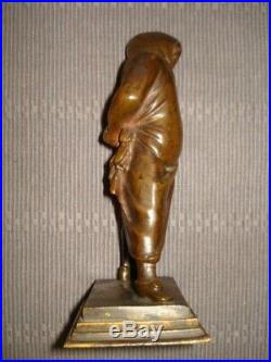 Statuette Bronze / Xix° Siecle Le Fou De Rome A L Barye 1796-1875