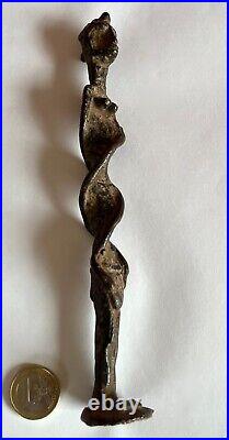 Statuette En Bronze Patine Ancienne/ Art Trival Afrique/ XIX Siecle