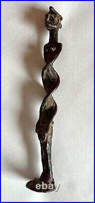 Statuette En Bronze Patine Ancienne/ Art Trival Afrique/ XIX Siecle