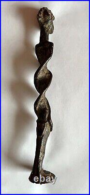 Statuette En Bronze Patine Ancienne/ Art Trival Afrique/ XIX Siecle