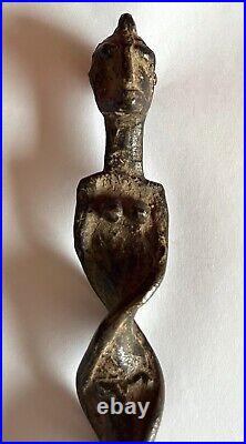 Statuette En Bronze Patine Ancienne/ Art Trival Afrique/ XIX Siecle