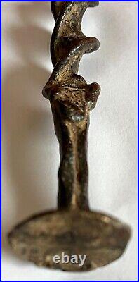 Statuette En Bronze Patine Ancienne/ Art Trival Afrique/ XIX Siecle