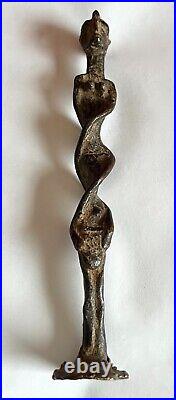 Statuette En Bronze Patine Ancienne/ Art Trival Afrique/ XIX Siecle