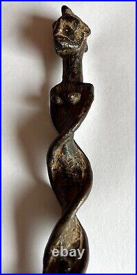 Statuette En Bronze Patine Ancienne/ Art Trival Afrique/ XIX Siecle