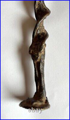 Statuette En Bronze Patine Ancienne/ Art Trival Afrique/ XIX Siecle