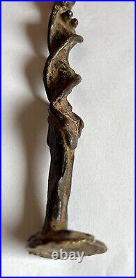 Statuette En Bronze Patine Ancienne/ Art Trival Afrique/ XIX Siecle