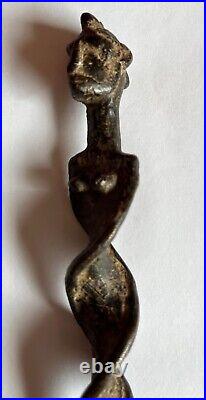 Statuette En Bronze Patine Ancienne/ Art Trival Afrique/ XIX Siecle