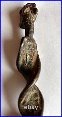 Statuette En Bronze Patine Ancienne/ Art Trival Afrique/ XIX Siecle