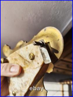 Superbe Encrier Porte Plume En Bronze Cloisonné Et Onyx, XIX ème Siècle