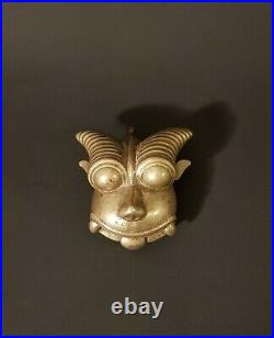 Superbe masquette en bronze. Inde, XIX ème siècle. Art