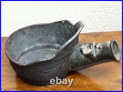 Superbe rare Fer à repasser en bronze chinois china chinese CHINE XIXe siècle