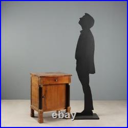 Table de Chevet Empire Ancienne Noyer Bronze Doré XIXe Siècle Originale