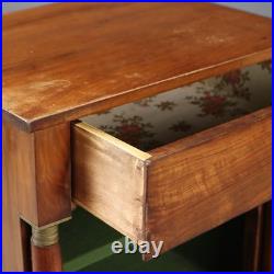 Table de Chevet Empire Ancienne Peuplier Italie XIXe Siècle Originale