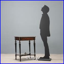 Table de Travail Ancienne Bois Bronze Italie du XIXe Siècle Originale