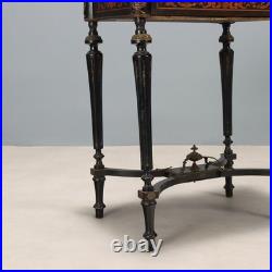 Table de Travail Ancienne Bois Bronze Italie du XIXe Siècle Originale