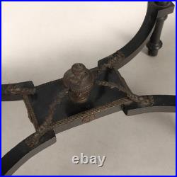 Table de Travail Ancienne Bois Bronze Italie du XIXe Siècle Originale