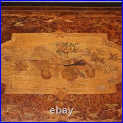 Table de Travail Ancienne Bois Bronze Italie du XIXe Siècle Originale