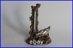 Thermomètre bronze XIXe siècle Poule (64966) Thermomètre bronze XIXe siècle Poule (64966)