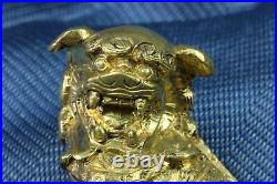 Timbre chinois Lion Foo. Bronze. Timbre Lion Foo chinois du XIXe siècle
