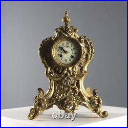 Triptyque Horloge Ancien Bronze Doré France XIXe-XXe Siècle Original