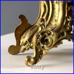 Triptyque Horloge Ancien Bronze Doré France XIXe-XXe Siècle Original