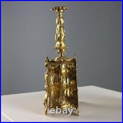 Triptyque Horloge Ancien Bronze Doré France XIXe-XXe Siècle Original