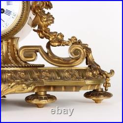 Triptyque d'Horloge Ancien en Bronze France XIXe Siècle Triptyque d'Horloge Ancien en Bronze France XIXe Siècle