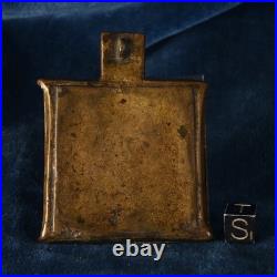 Triptyque en Bronze Orthodoxe Russe Icône de Voyage Fin XIXe Siècle