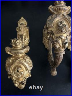 Trois Embrasses Rideaux. BRONZE DORE. TOUTES ESTAMPILLEES. XIXe Siècle