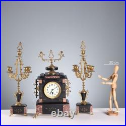 Tryptique Ancien Bronze Marbre Décorations France XIXe-XXe Siècle Original