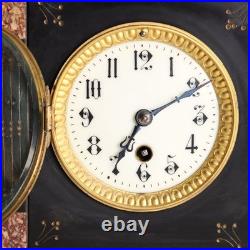 Tryptique Ancien Bronze Marbre Décorations France XIXe-XXe Siècle Original