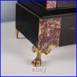 Tryptique Ancien Bronze Marbre Décorations France XIXe-XXe Siècle Original