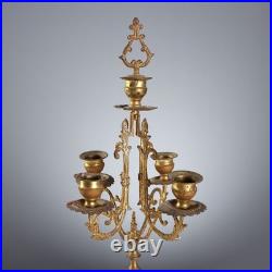 Tryptique Ancien Bronze Marbre Décorations France XIXe-XXe Siècle Original