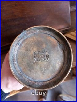 Vase en bronze Japonais Meiji XIXe siècle Dragon Cachet Signature