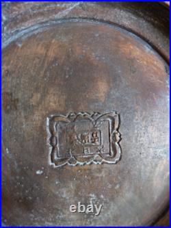 Vase en bronze Japonais Meiji XIXe siècle Dragon Cachet Signature