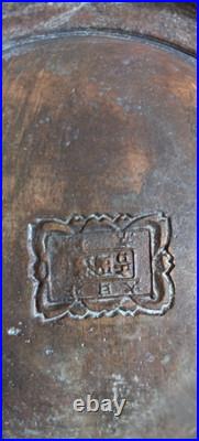 Vase en bronze Japonais Meiji XIXe siècle Dragon Cachet Signature