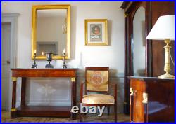 Vase en fonte et bronze doré époque Empire XIXe siècle