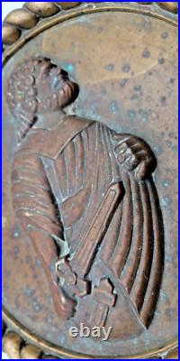 XIX Siecle Medaillon Bronze Personnage A Identifier Diametre 22.50 CM Poids 3.2 XIX Siecle Medaillon Bronze Personnage A Identifier Diametre 22.50 CM Poids 3.2
