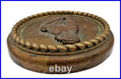 XIX Siecle Medaillon Bronze Personnage A Identifier Diametre 22.50 CM Poids 3.2 XIX Siecle Medaillon Bronze Personnage A Identifier Diametre 22.50 CM Poids 3.2