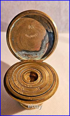 XIX Siecle Pile A Godets Nuremberg 500 Gramme Estampilee G Couronne En Bronze