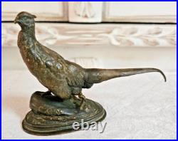 XIX Siecle Sculpture Animaliere Faisan En Bronze Signée Cain A Restaurer L 13 CM XIX Siecle Sculpture Animaliere Faisan En Bronze Signée Cain A Restaurer L 13 CM