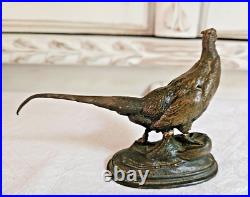 XIX Siecle Sculpture Animaliere Faisan En Bronze Signée Cain A Restaurer L 13 CM XIX Siecle Sculpture Animaliere Faisan En Bronze Signée Cain A Restaurer L 13 CM